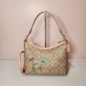 NWT CU393 Coach X Observed By Us Laurel Shoulder Bag In Signature Canvas